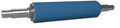 Perspective view of the NCCM<sup>®</sup> NS nonwoven roll on a metal shaft