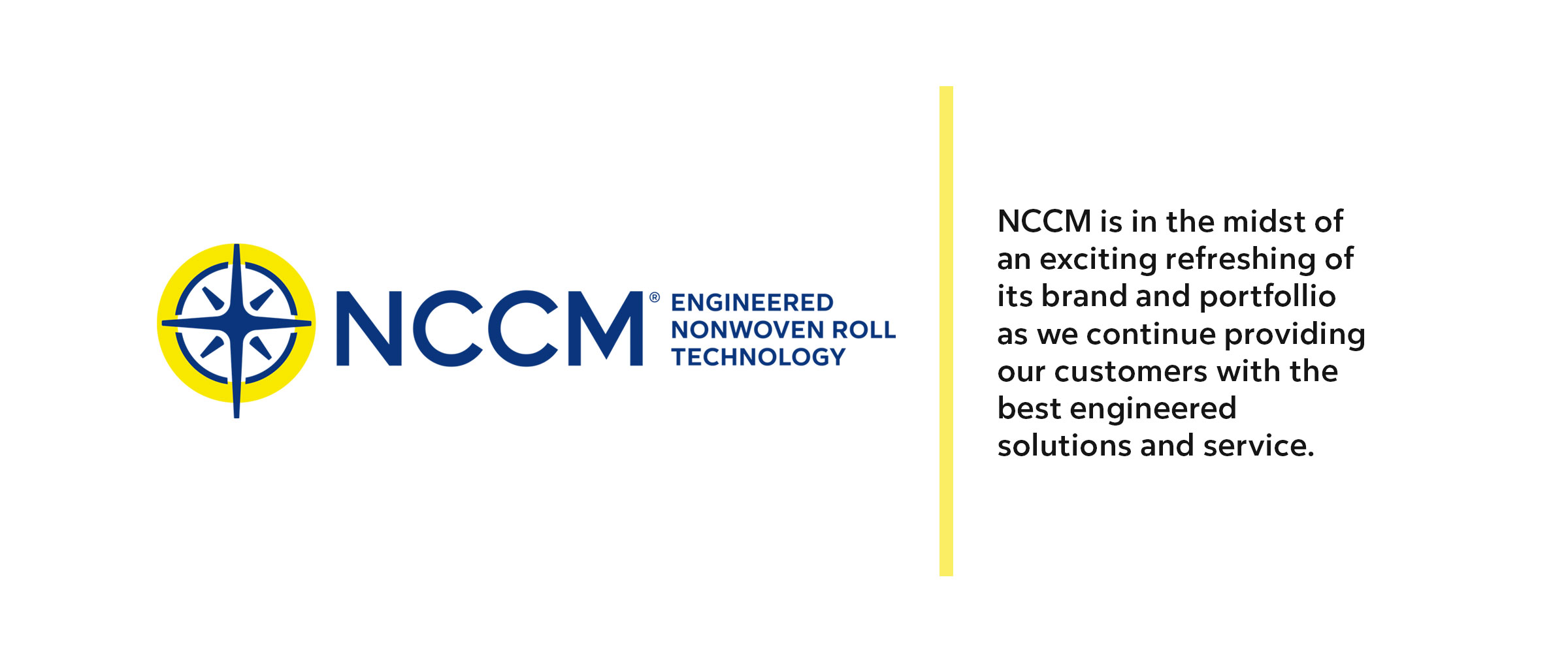 NCCM nonwoven mill rolls